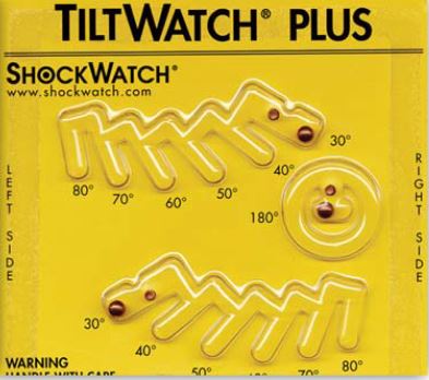 Tiltwatch Plus. Shockwatch  TILTWATCH. Sercalia