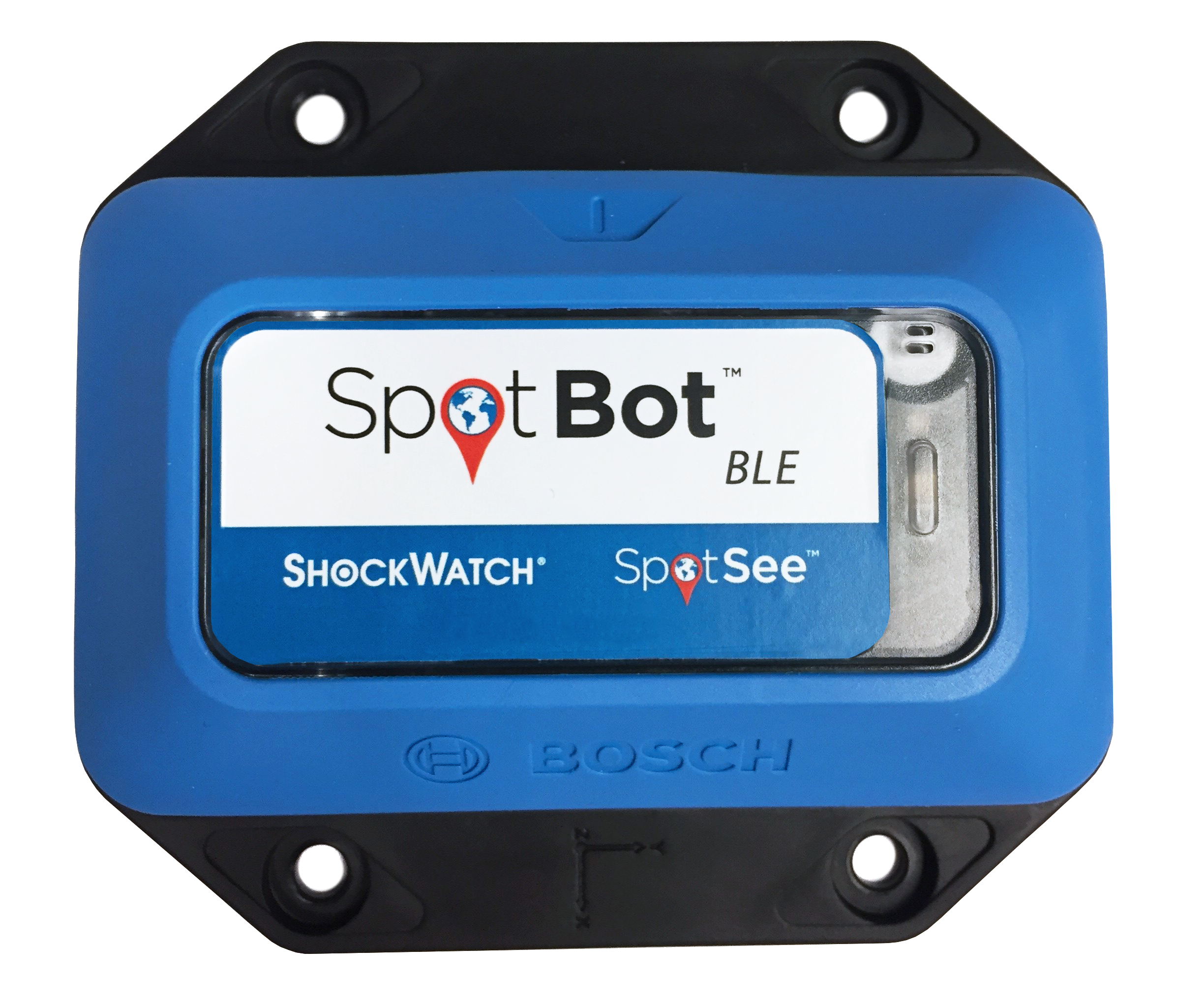 SpotBot BLE.  Datenlogger. Sie überwachen Temperatur, Feuchtigkeit, Neigung und Aufprall - Sercalia