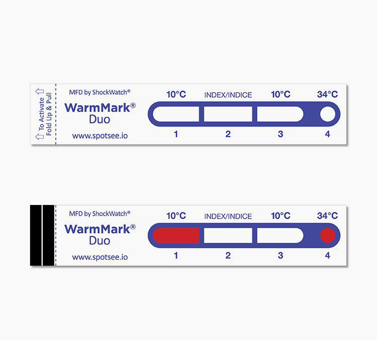 Warmmark duo. Indicateur de température. Marqueur de température. Sercalia