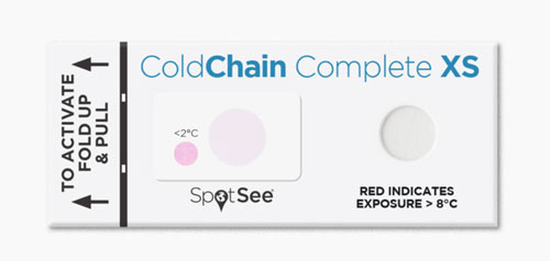 Temperature indicator. Coldchain Complete. Coldchain Complete XS.  Sercalia.