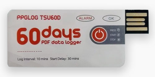 Tempu05. Datalogger. Enregistreur de température à usage unique. Sercalia