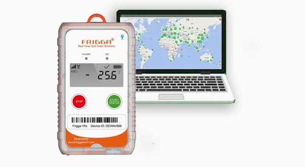 Frigga data logger . Enregistreur de température. Enregistreur de choc. Sercalia