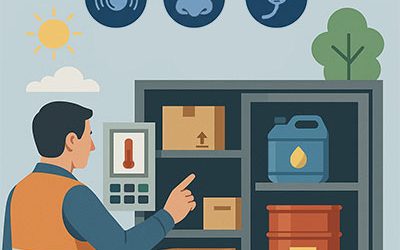 Control ambiental y conservación de productos en logística industrial