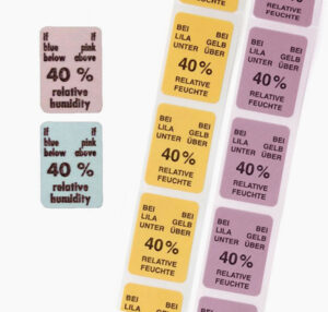 Tarjeta indicadora de humedad 40% RH con adhesivo- Sercalia